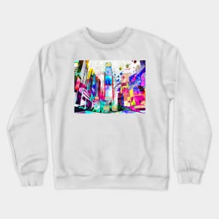 Times Square Grunge Crewneck Sweatshirt